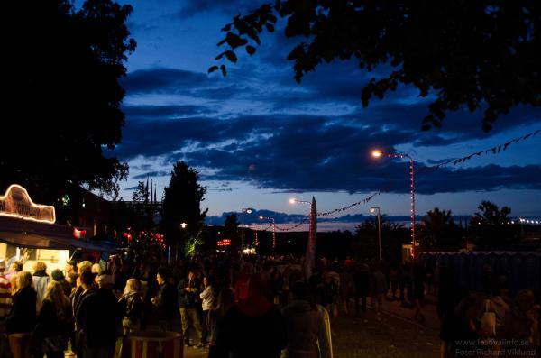 Festivalområdet by night - Peace and Love 2012 Torsdag